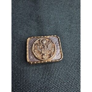 Vintage Presidential Seal Belt Buckle Gold-Tone Great Seal Eagle USA